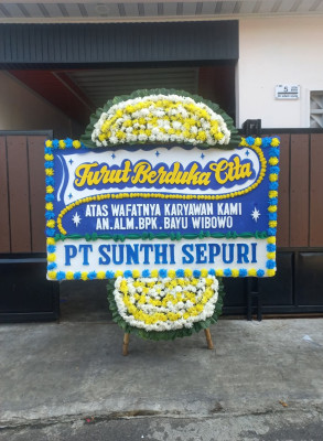 Papan Bunga Duka di Tegalroso